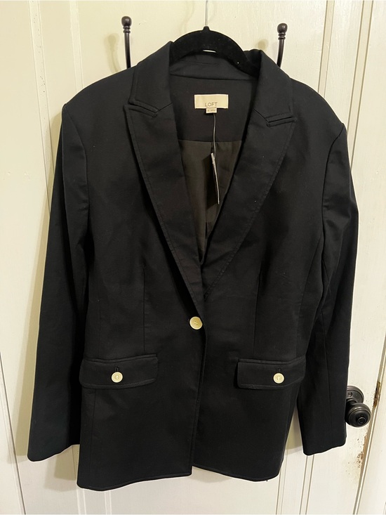LOFT Jackets & Blazers - NWT LOFT Women's Black Single-Button Blazer Size 8